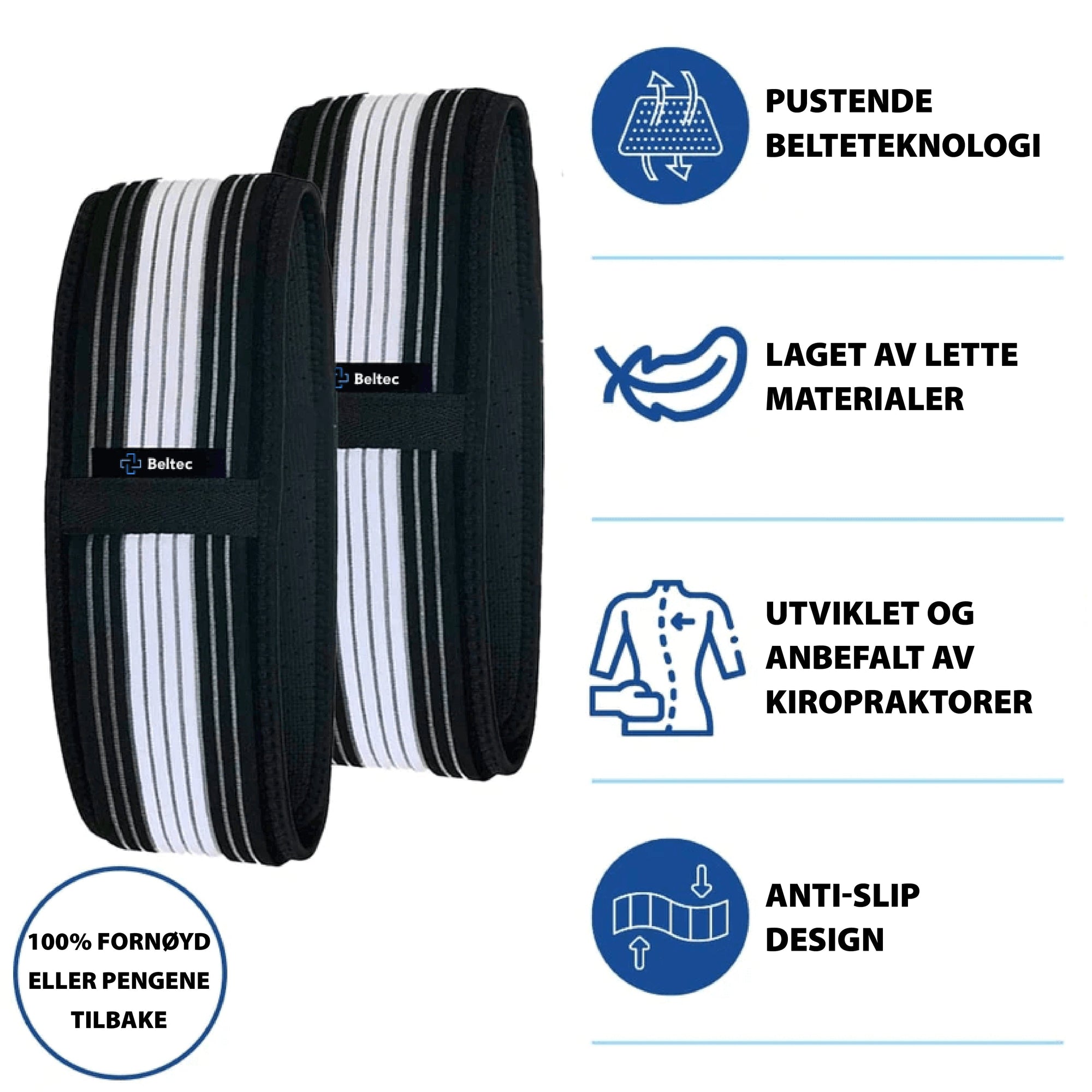 Beltec – Ceinture Lombaire contre Sciatique & Douleurs de Dos