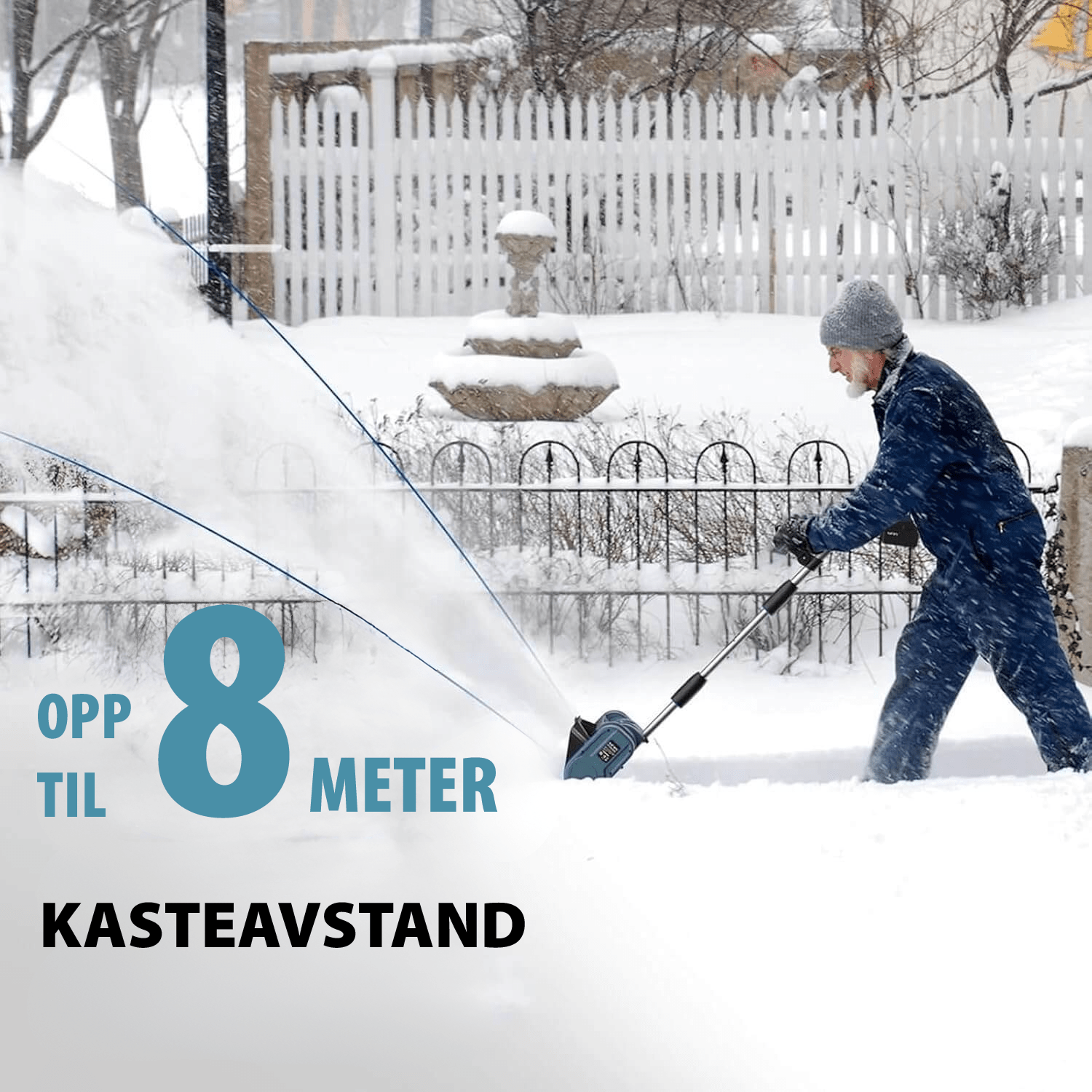 Pelle à Neige Sans Fil sur Batterie – Déneigement Rapide avec 2 Batteries