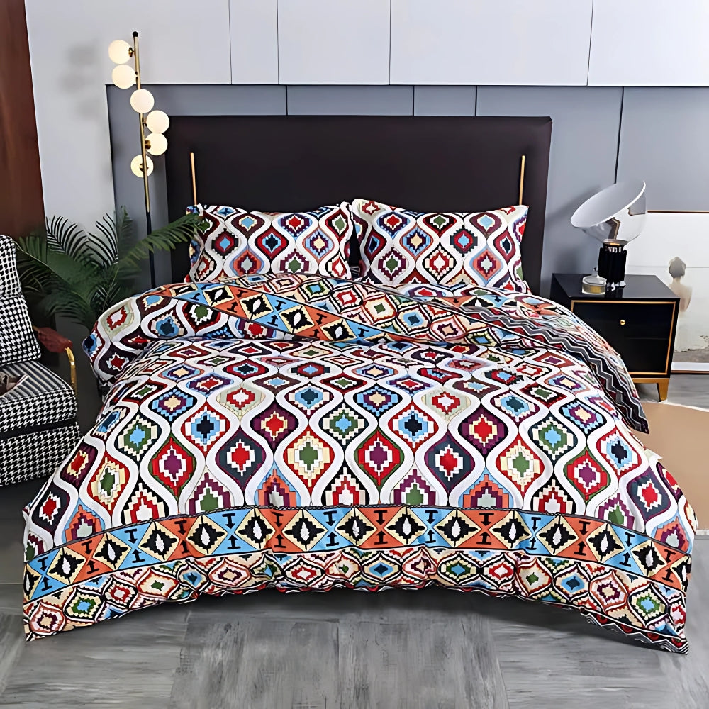 Parure de couette Indara boho tribale – Tribal Fiesta