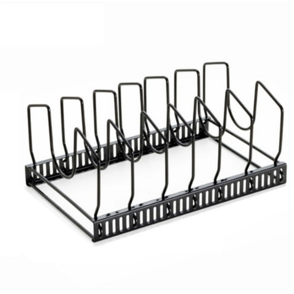 Support en fer pour couvercles et ustensiles – Matte Noir