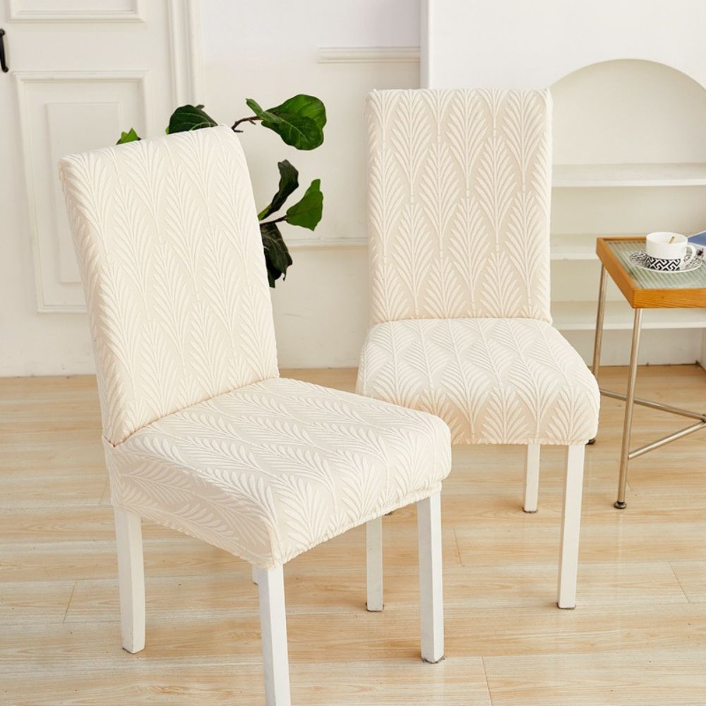 Housse de chaise extensible jacquard Jacquessa – Chevron Maze