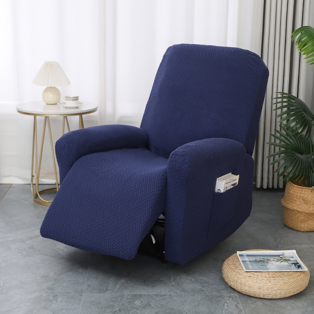 Housse ajustée de fauteuil relax Juno à poche – Midnight Weave