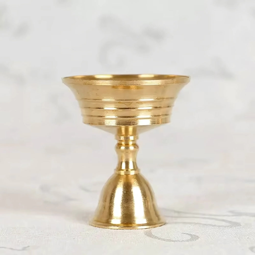 Bougeoir coupe en cuivre vintage