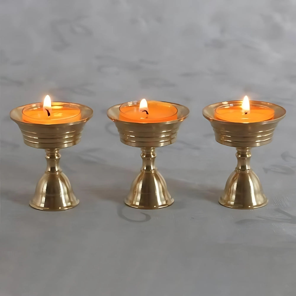 Bougeoir coupe en cuivre vintage