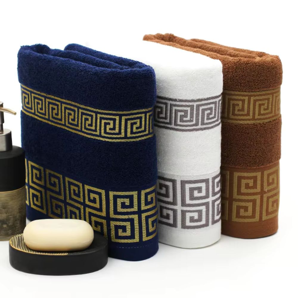 Set de serviettes en coton Casa Luxe Athena | 2 pièces