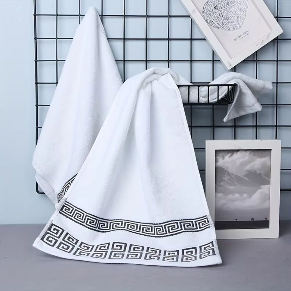 Set de serviettes en coton Casa Luxe Athena | 2 pièces