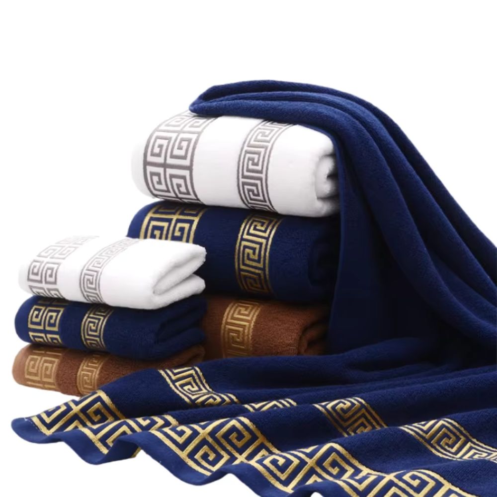 Set de serviettes en coton Casa Luxe Athena | 2 pièces