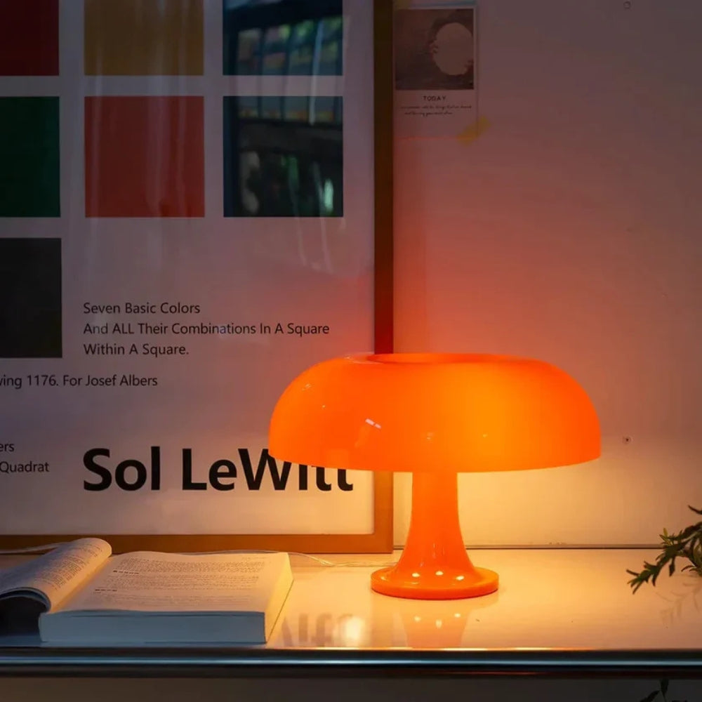Lampe champignon LED Lucente – Amber Glow