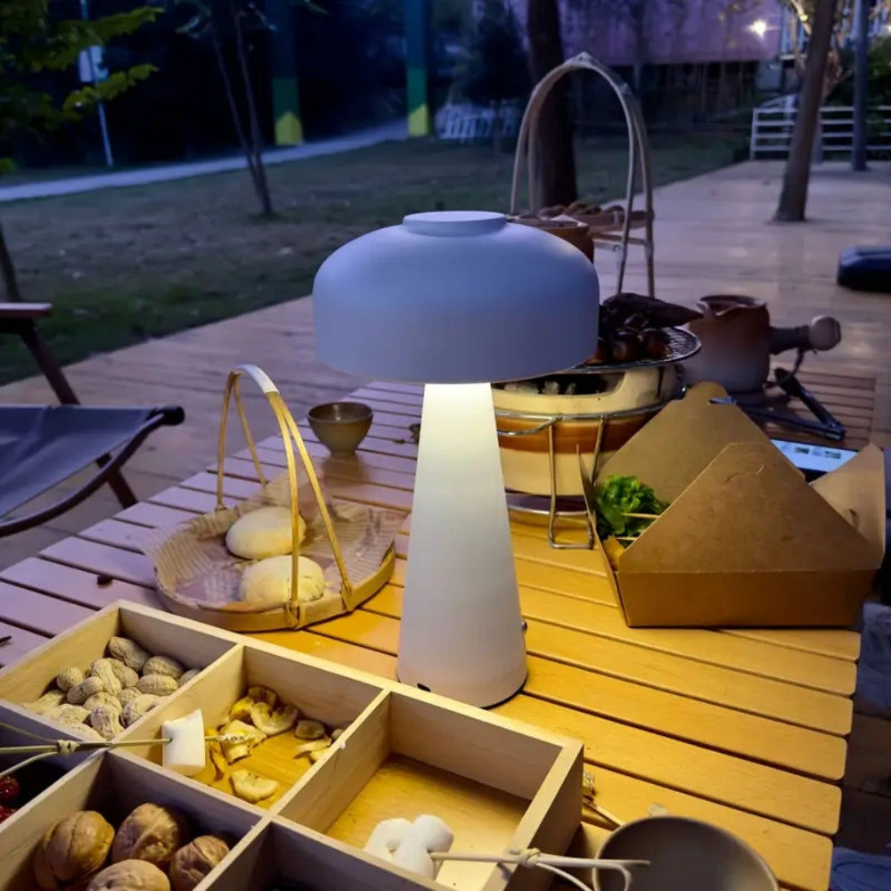 Lampe de table givrée Luna Glow – Mist Glow