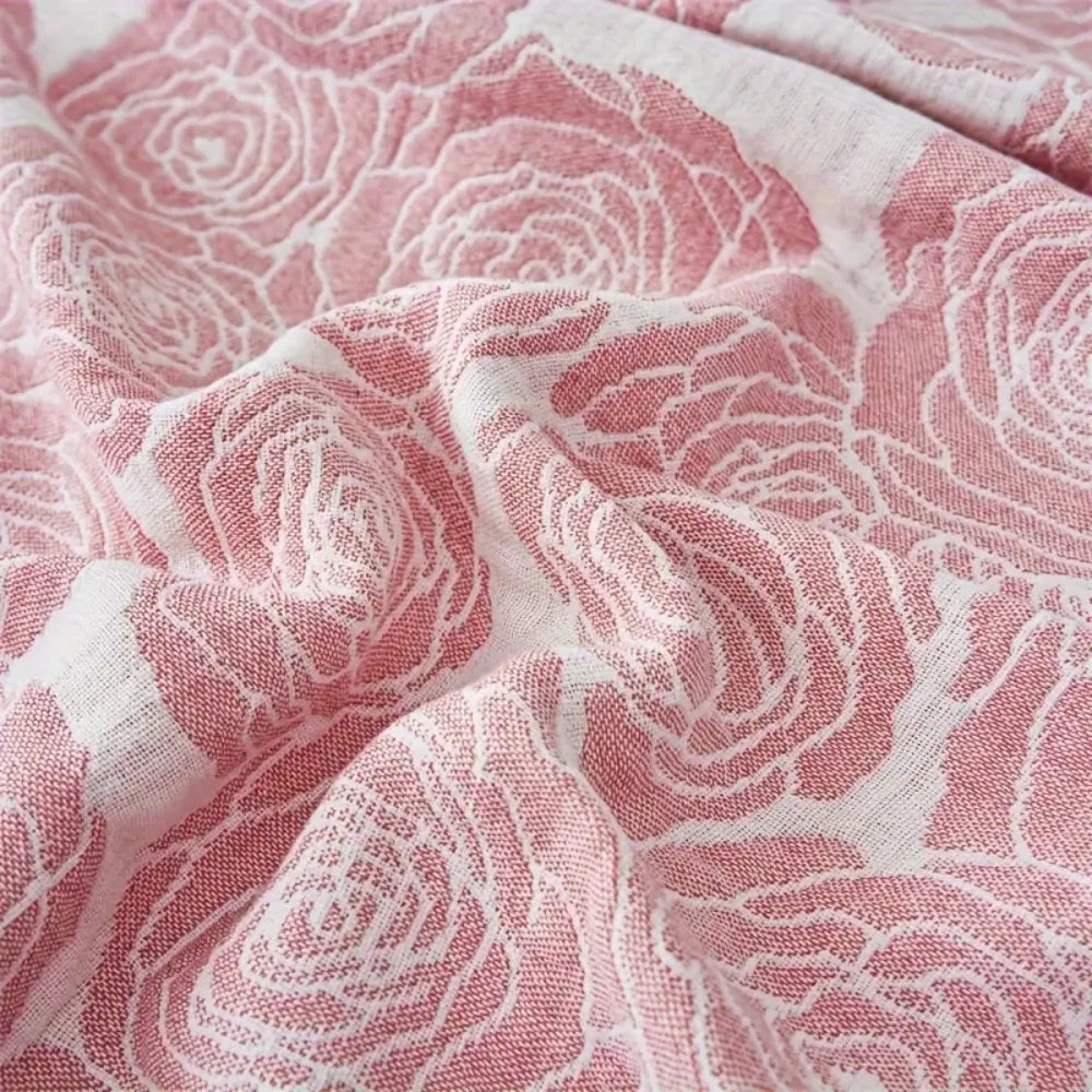 Plaid en coton roses Lure Whisper