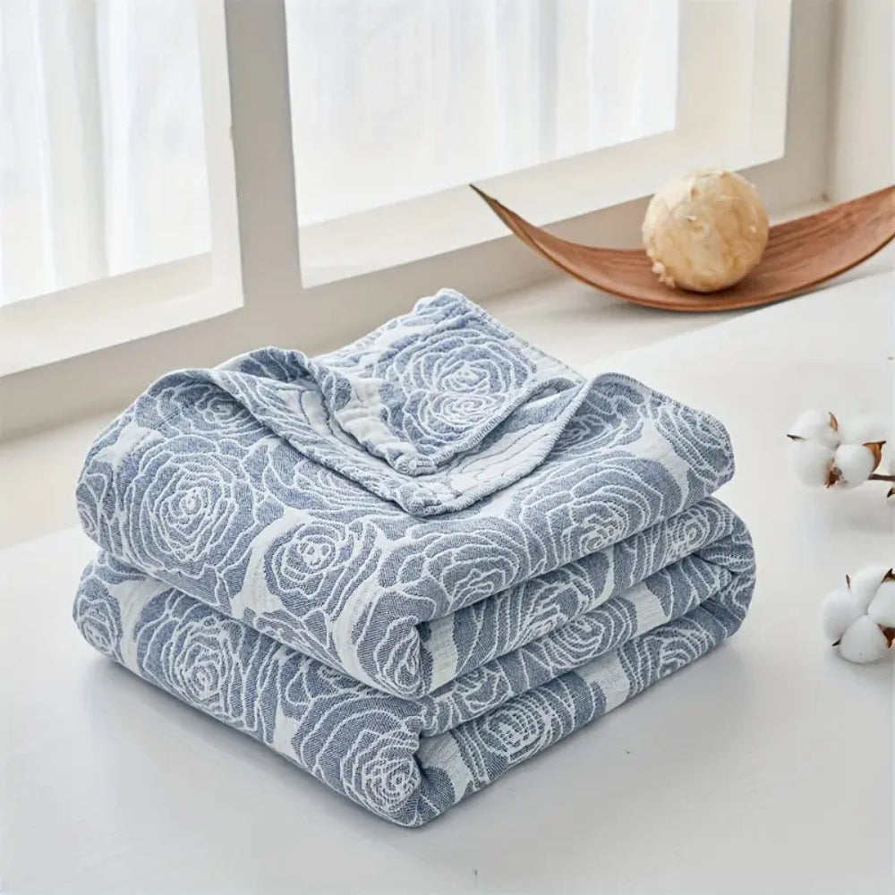 Plaid en coton roses Lure Whisper