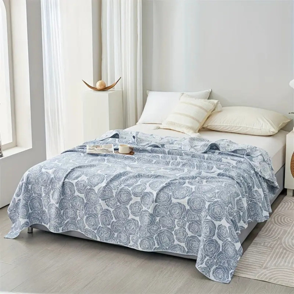 Plaid en coton roses Lure Whisper