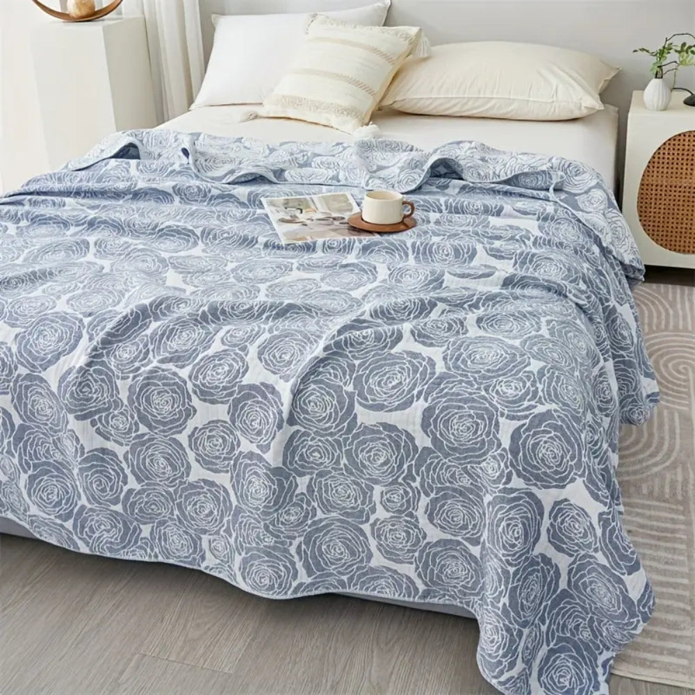 Plaid en coton roses Lure Whisper