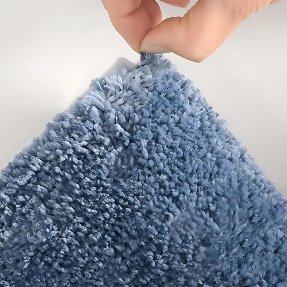 Tapis de salle de bain moelleux absorbant antidérapant