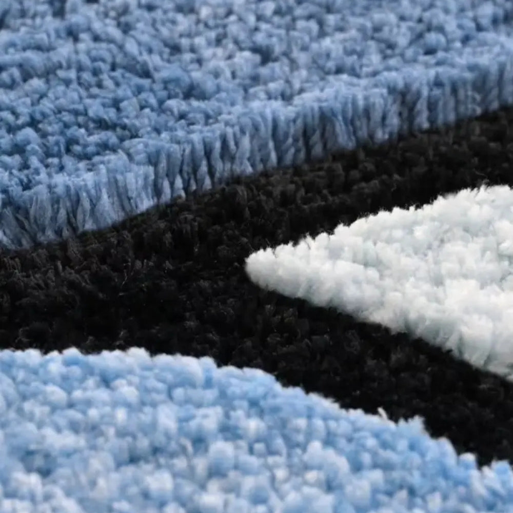 Tapis de salle de bain moelleux absorbant antidérapant