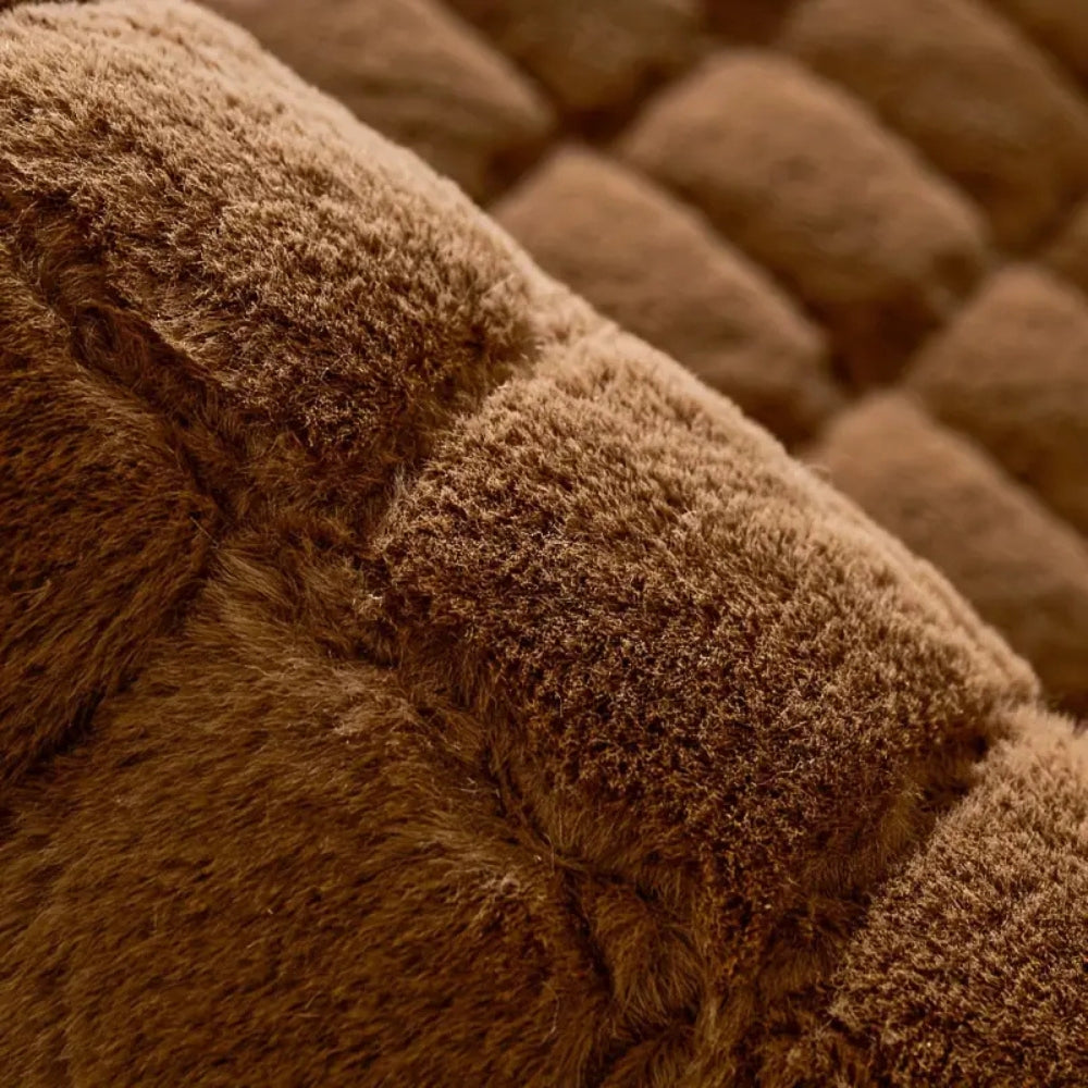 Housse de canapé moelleuse matelassée losanges