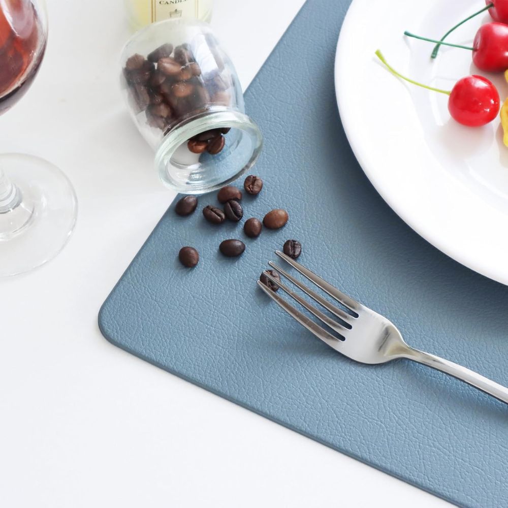 Set de table en simili cuir vintage
