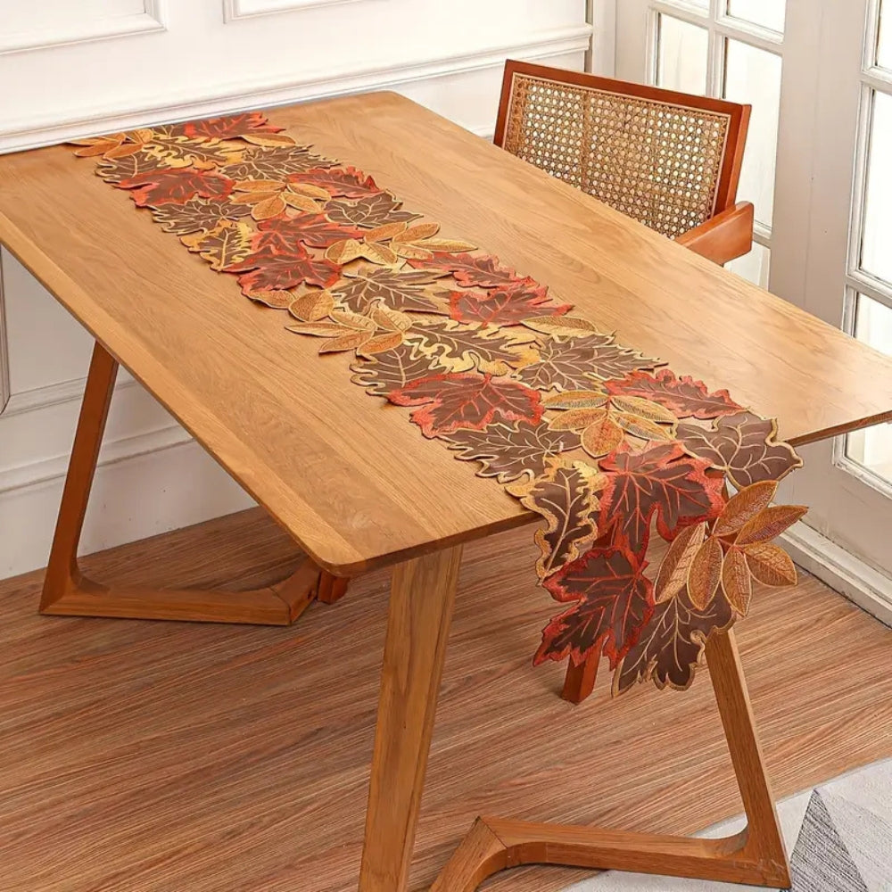Chemin de table feuilles d'automne