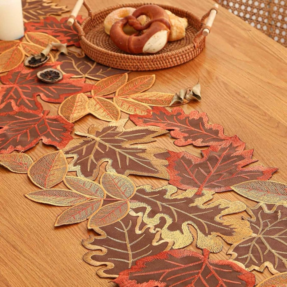 Chemin de table feuilles d'automne