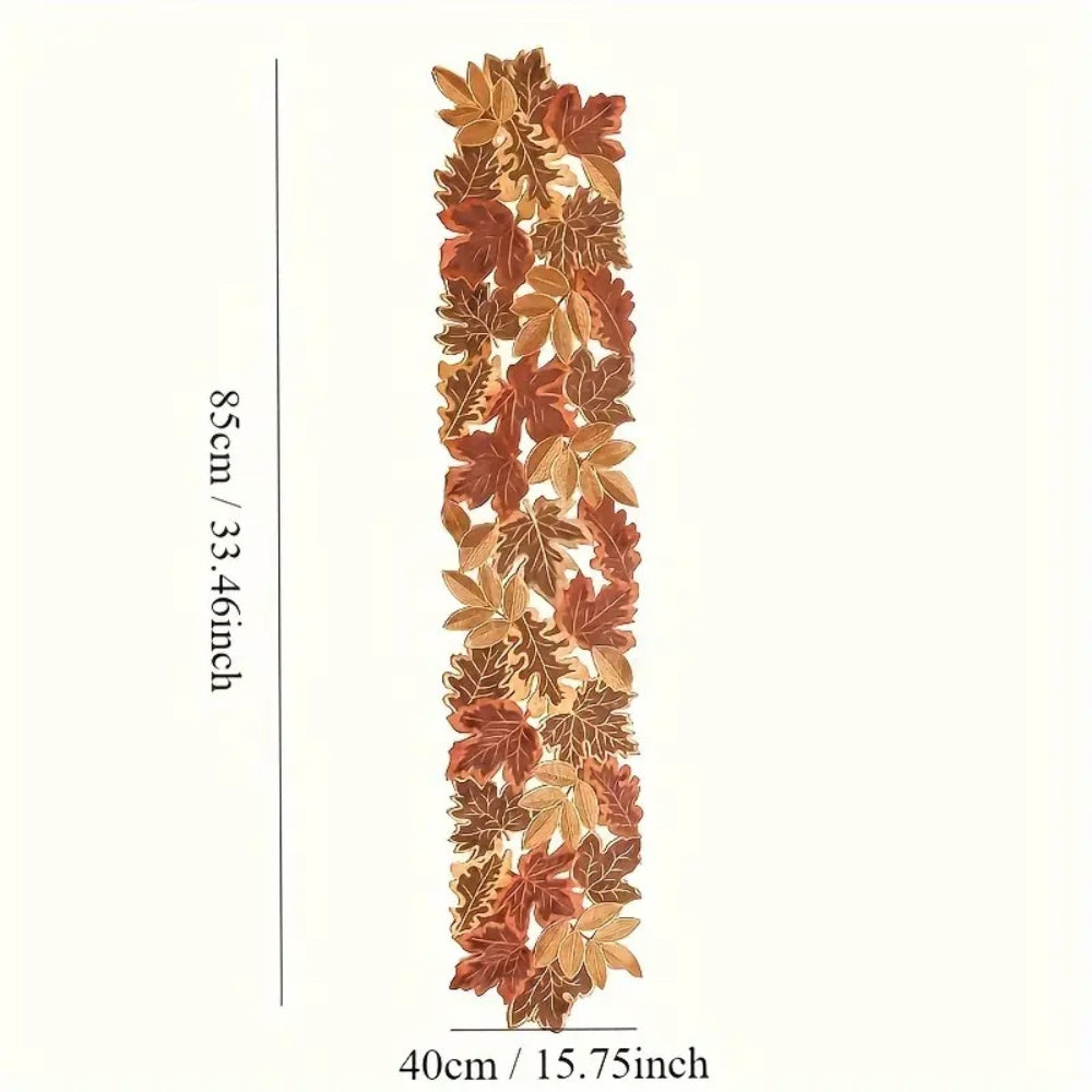 Chemin de table feuilles d'automne
