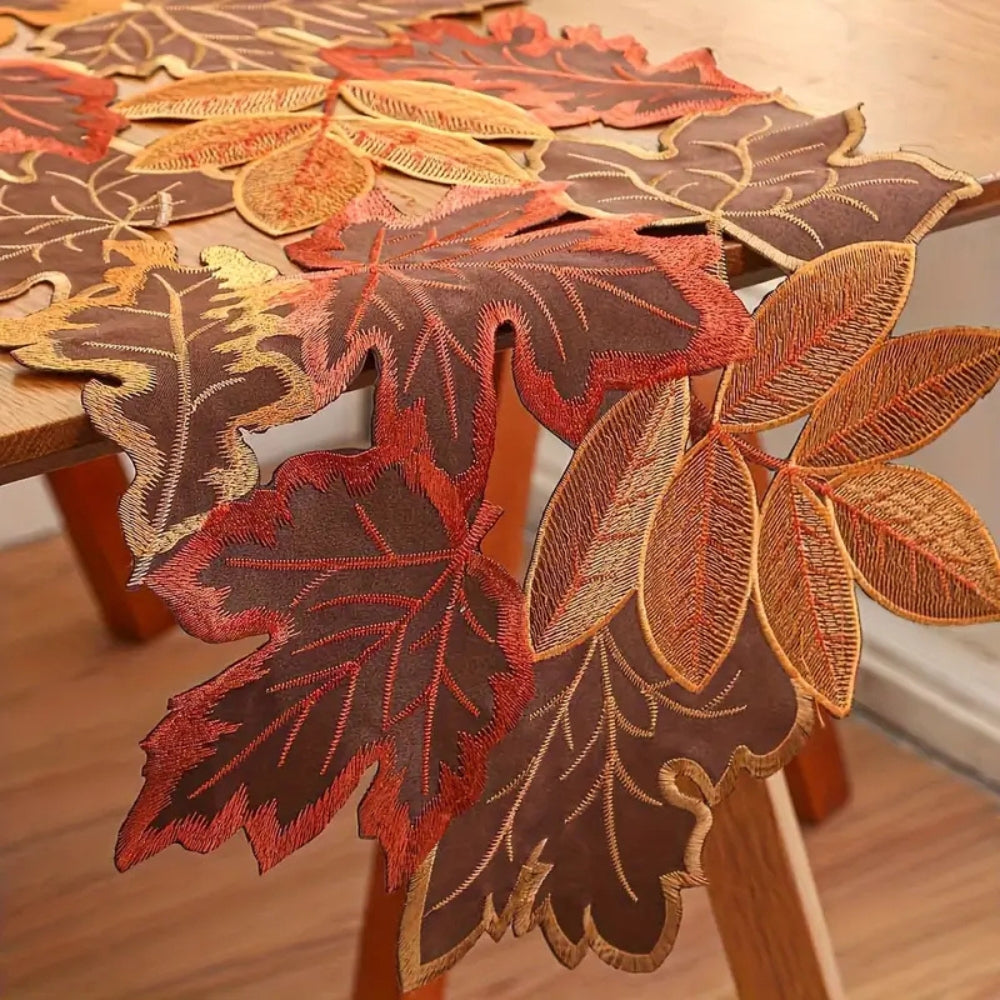 Chemin de table feuilles d'automne