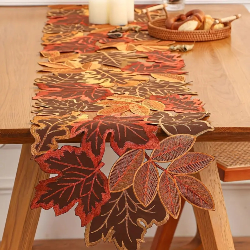 Chemin de table feuilles d'automne