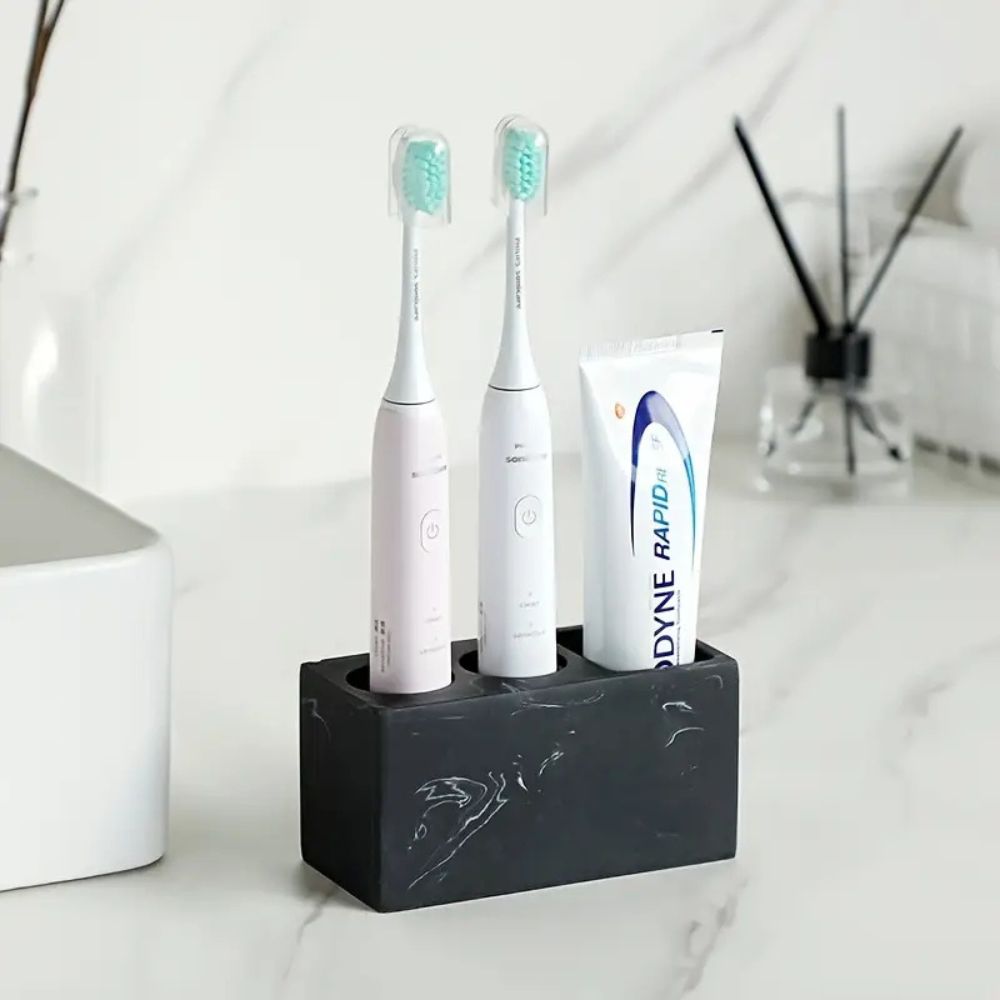 Porte-brosses à dents couple en résine