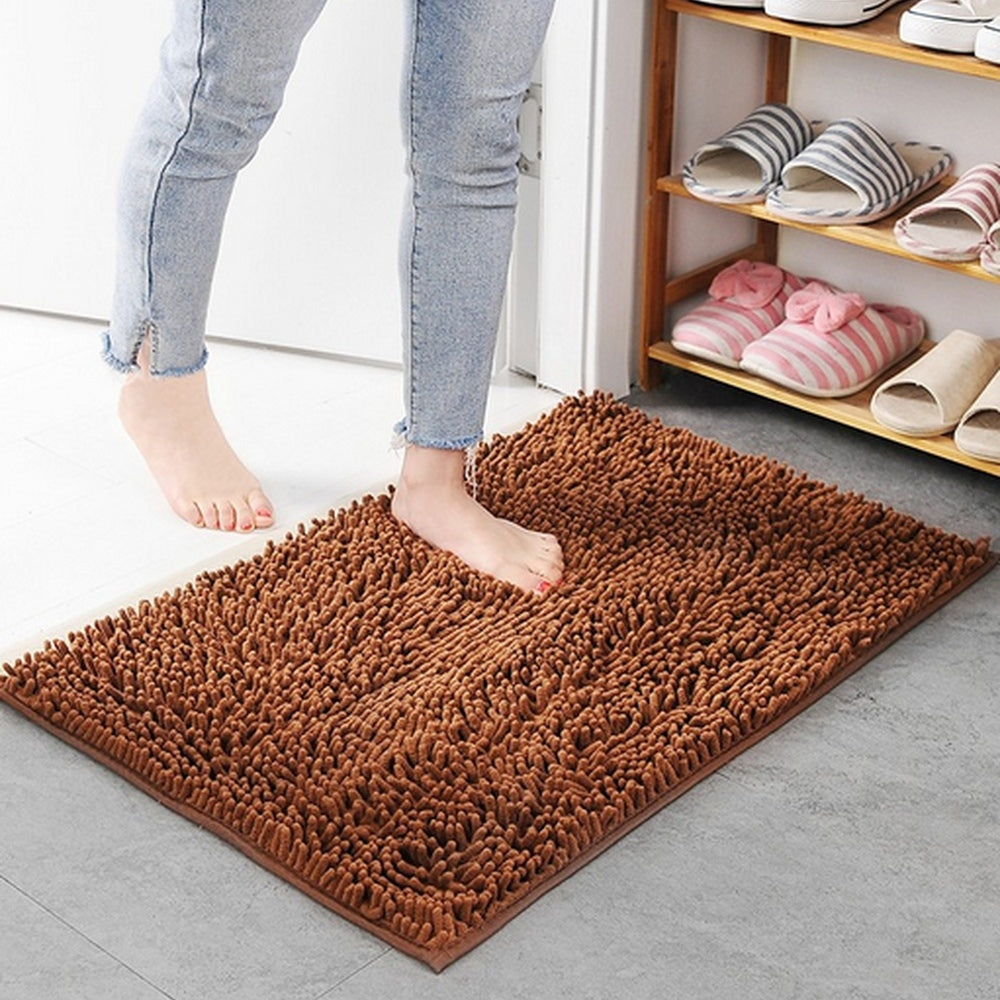 Tapis de bain doux en chenille Mavi