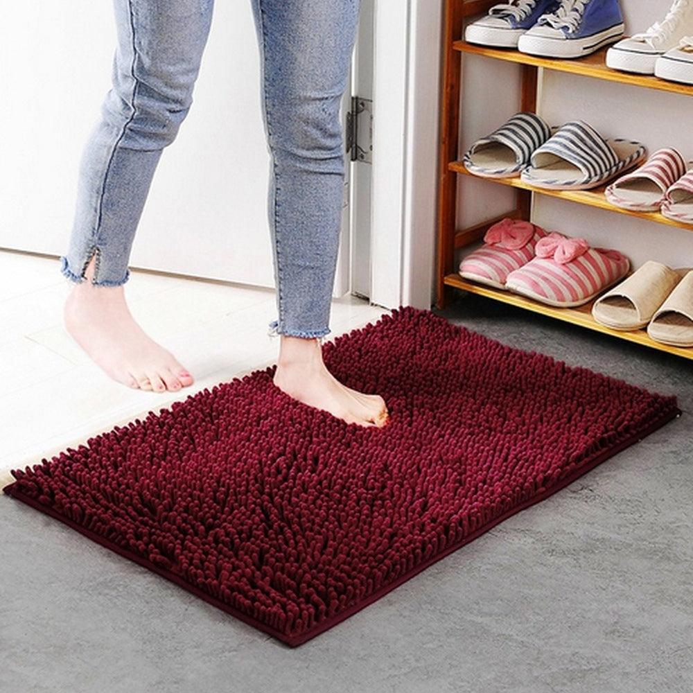 Tapis de bain doux en chenille Mavi