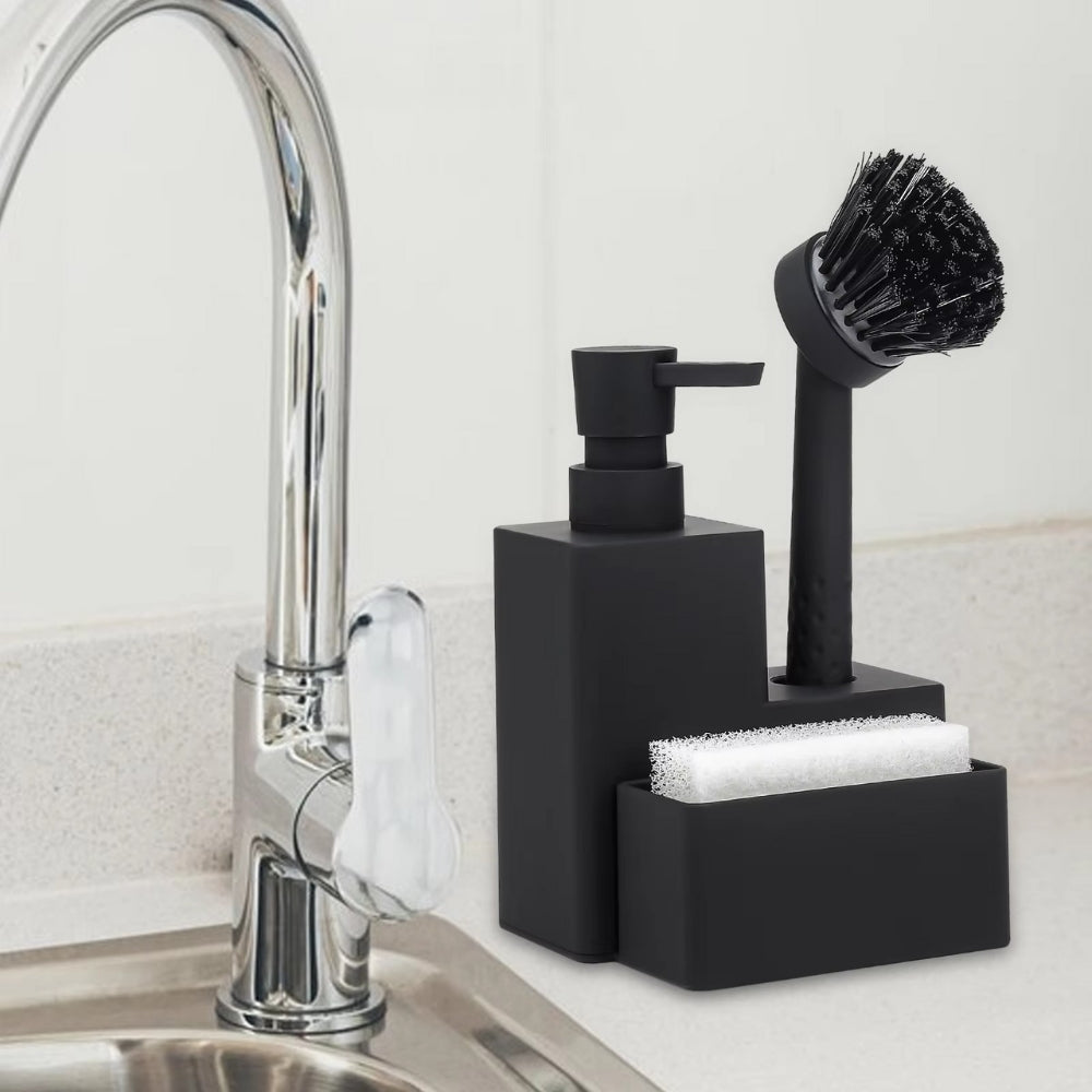 Trio d'accessoires d'évier moderne