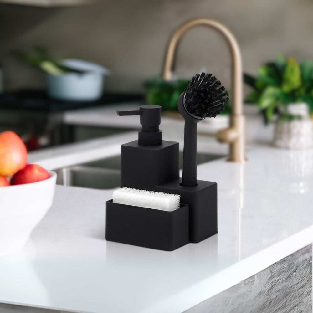 Trio d'accessoires d'évier moderne