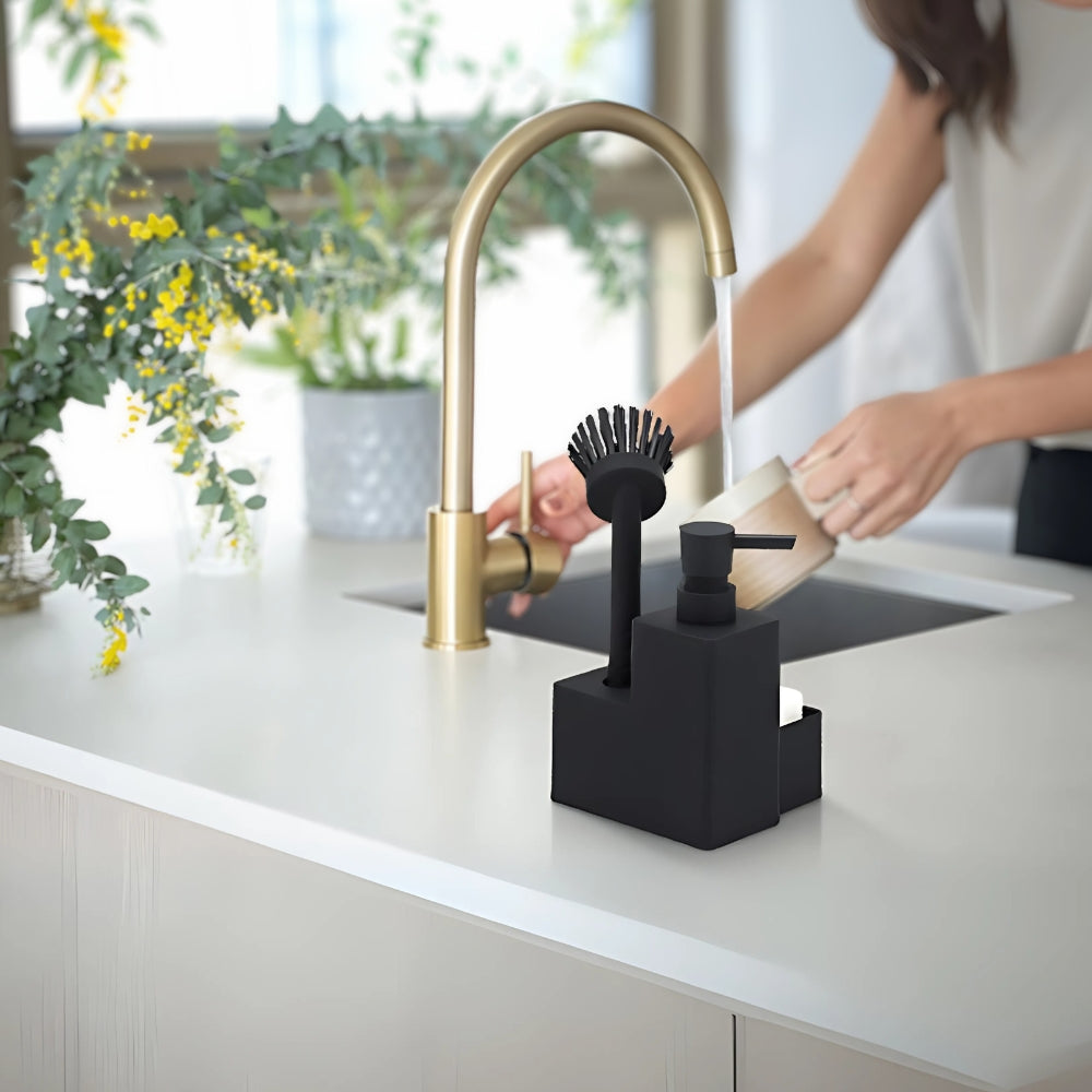Trio d'accessoires d'évier moderne