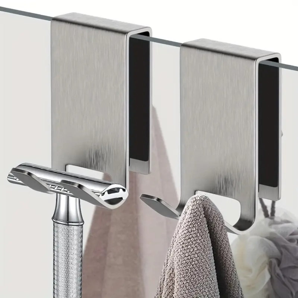 Crochets de porte de douche en inox