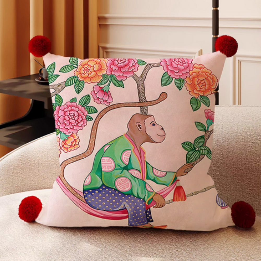 Collection de housses de coussin jardin aux singes – Botanic Chimp