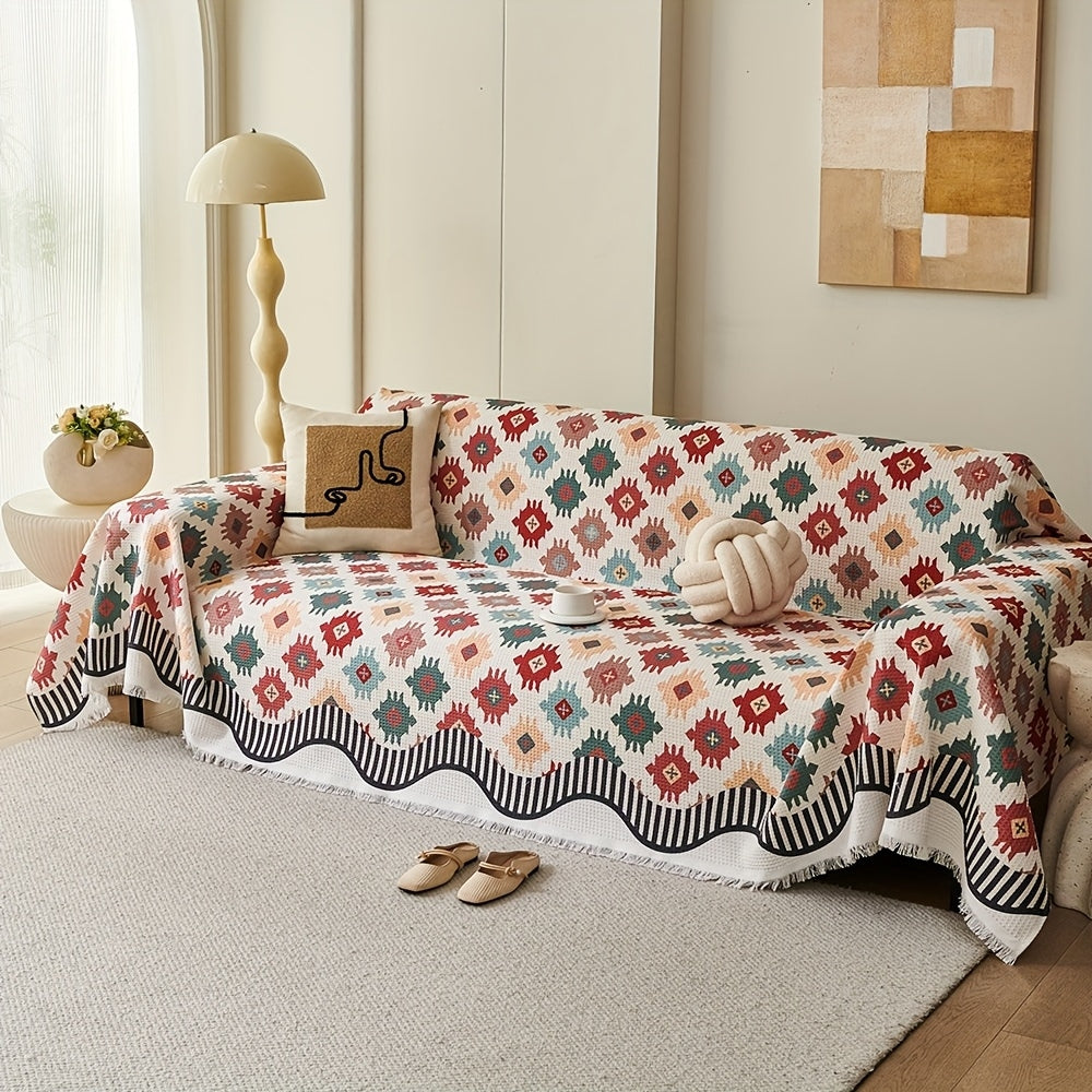 Housse de canapé géométrique Nomad Charm – 71"x51"