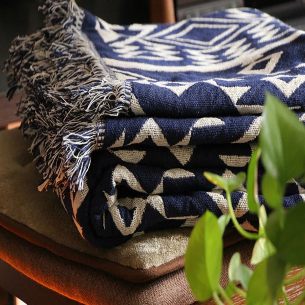 Plaid boho tissé Nomad Weave