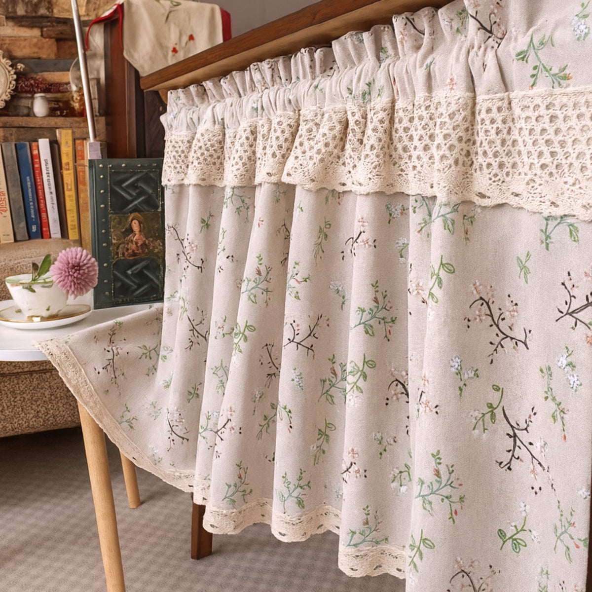 Rideau de placard de cuisine Nordic Bloom – Blossom Lace