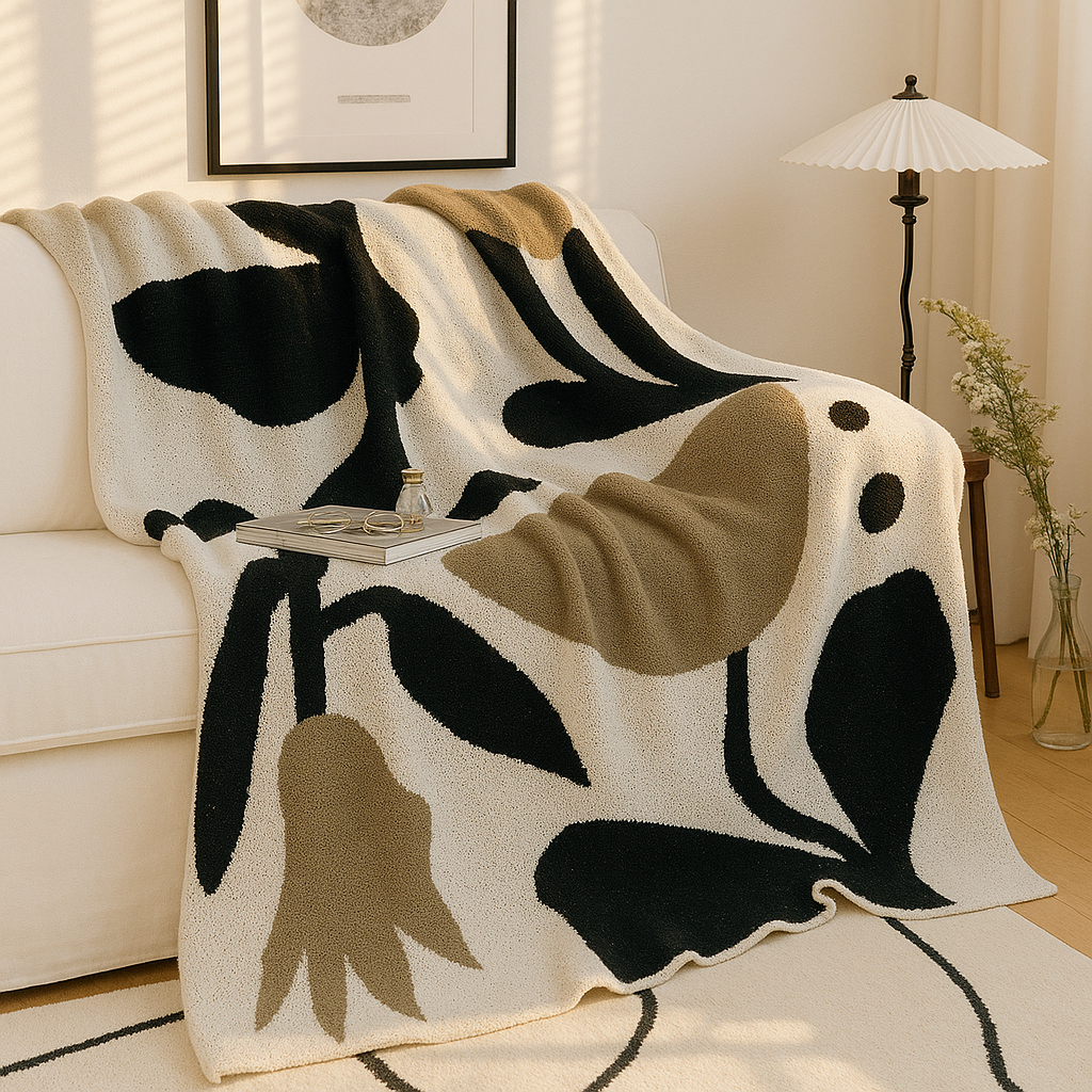 Plaid de voyage Onyx toutes saisons