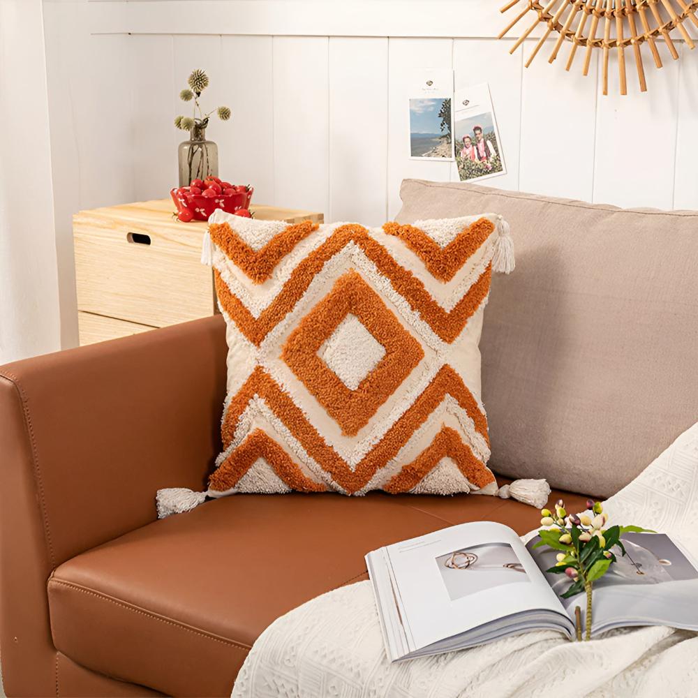 Housse de coussin touffetée Casablanca