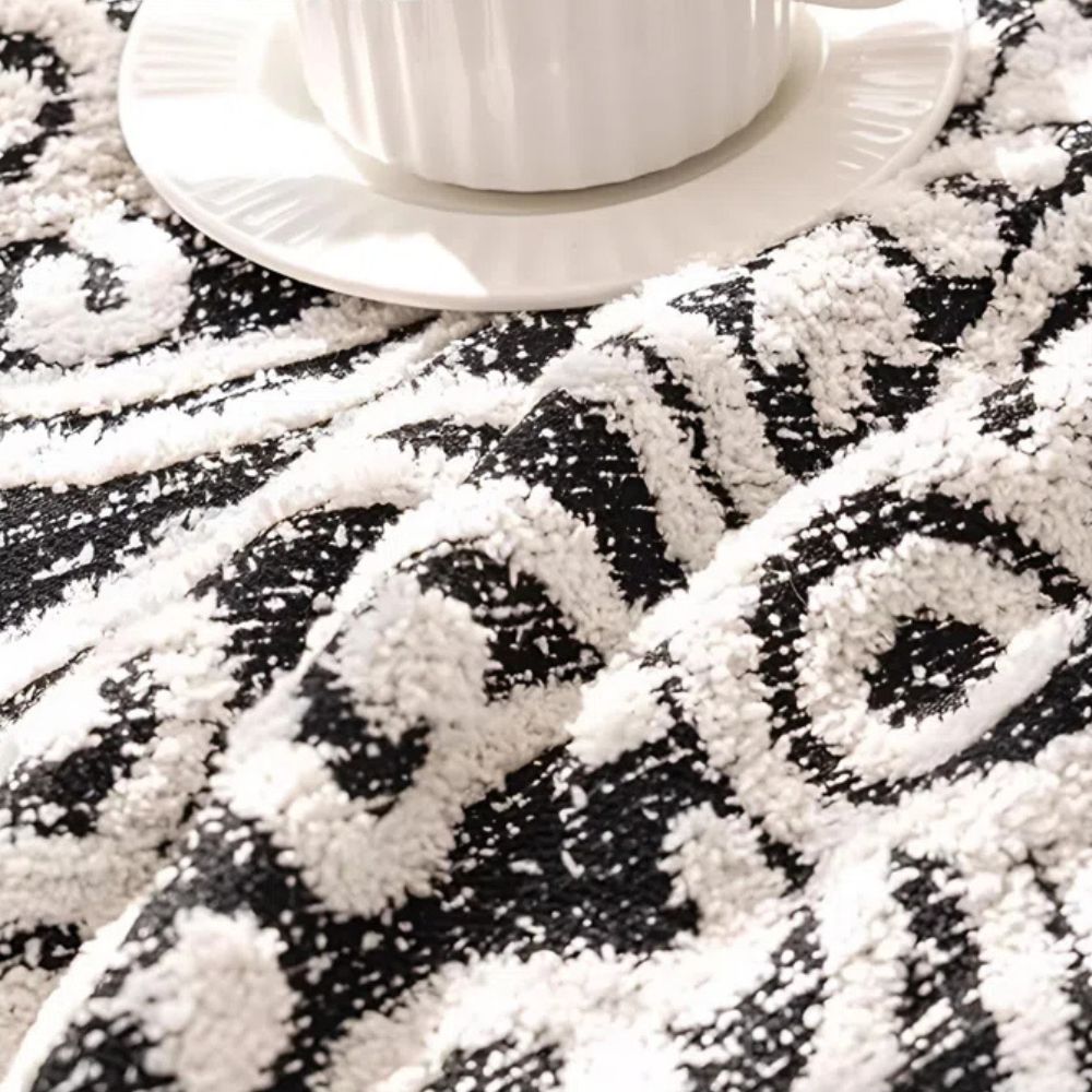 Housse de canapé jacquard ornementale