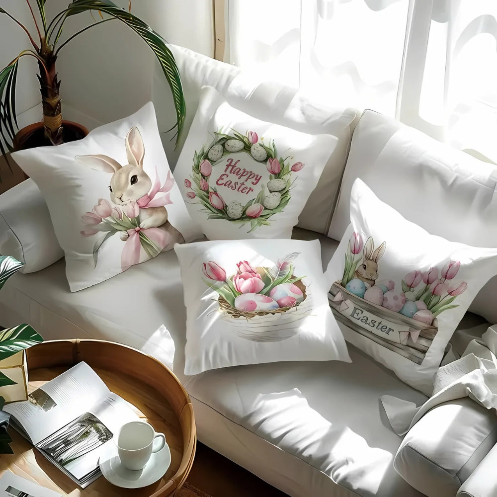 Housses de coussin de Pâques Lulune | Lot de 4