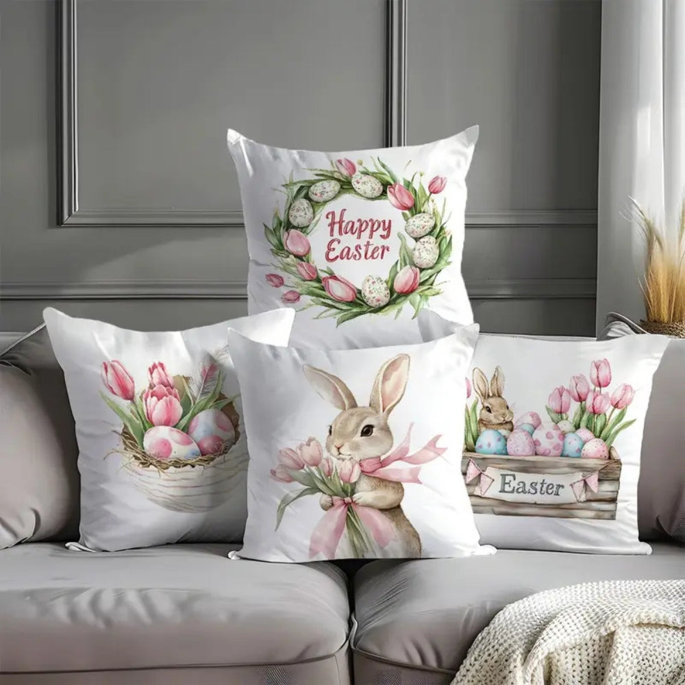 Housses de coussin de Pâques Lulune | Lot de 4