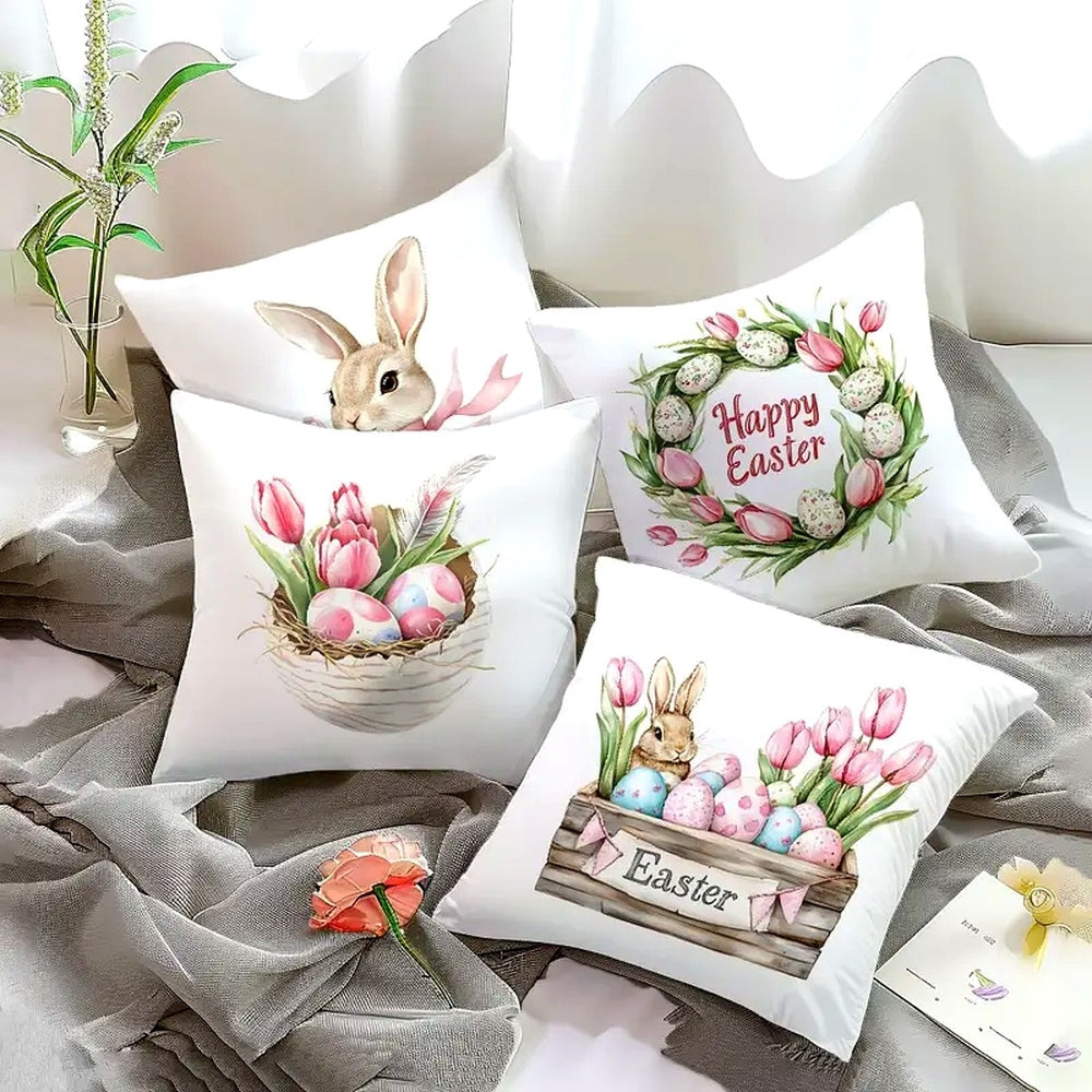 Housses de coussin de Pâques Lulune | Lot de 4