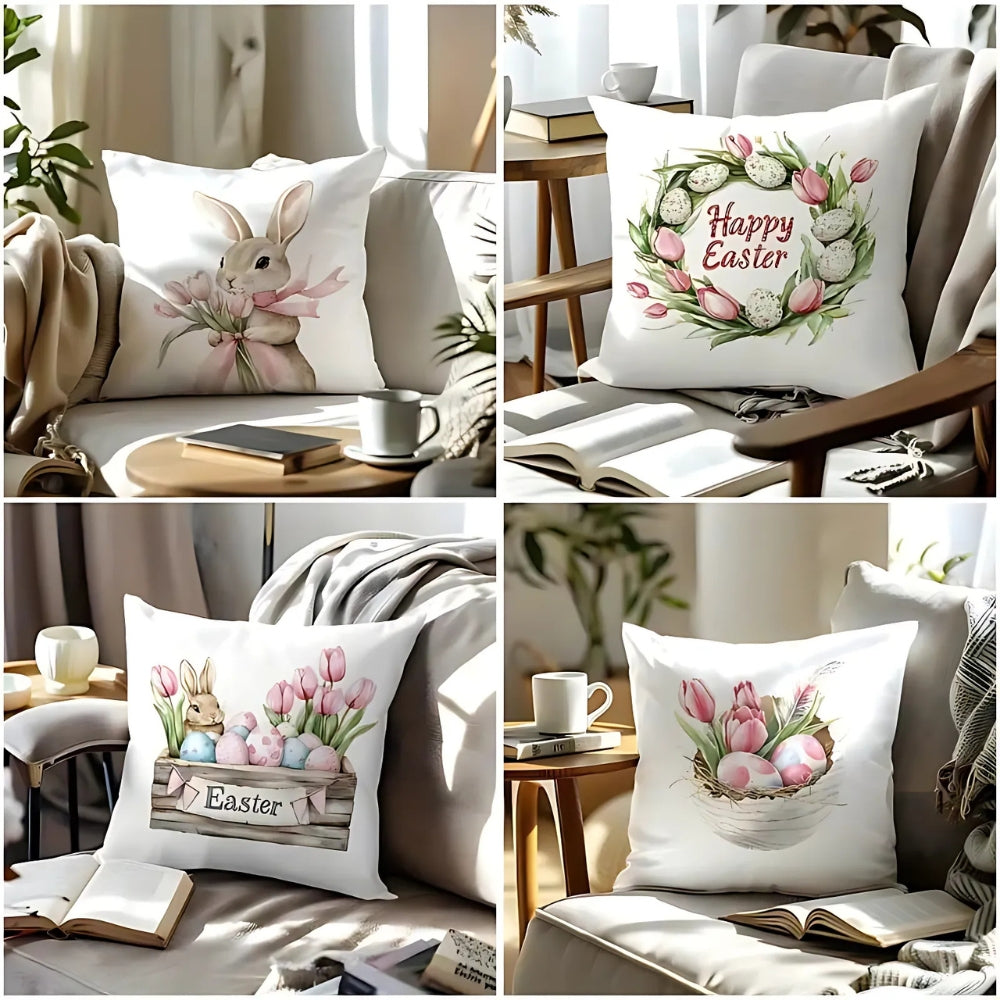 Housses de coussin de Pâques Lulune | Lot de 4