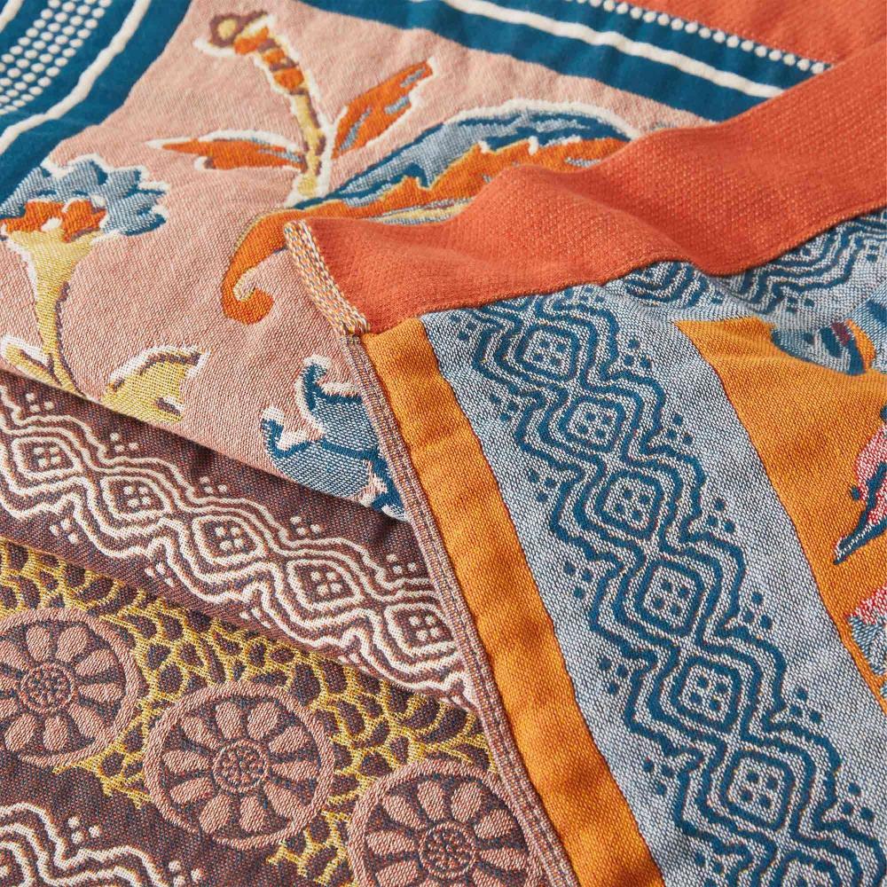Plaid en coton Nordic Sunburst