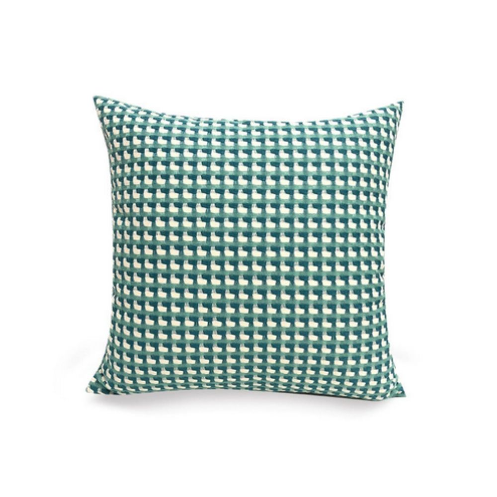 Housse de coussin tissage pixel