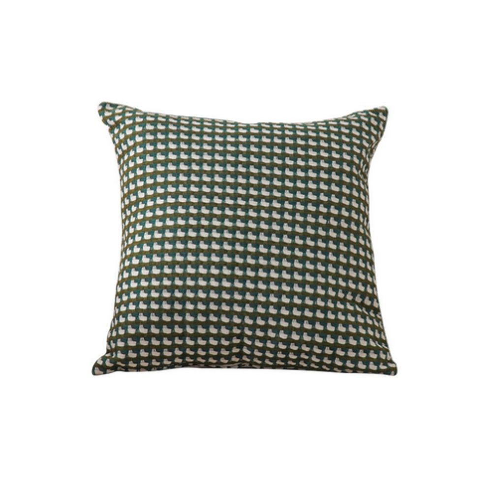 Housse de coussin tissage pixel