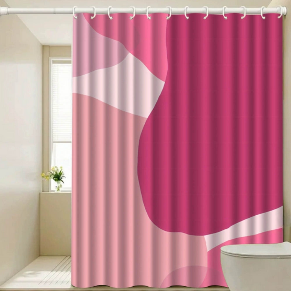 Rideau de douche rose vif Poppie – 35"Wx71"L