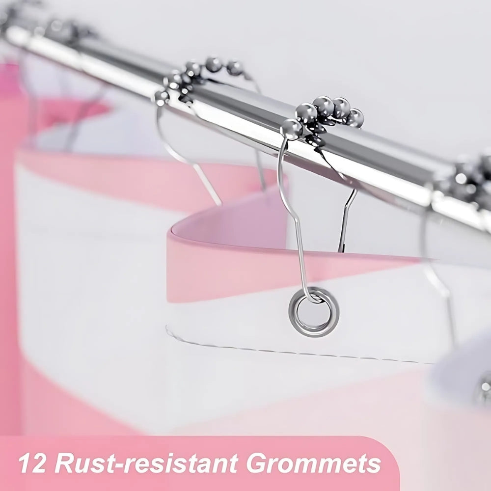 Rideau de douche rose vif Poppie