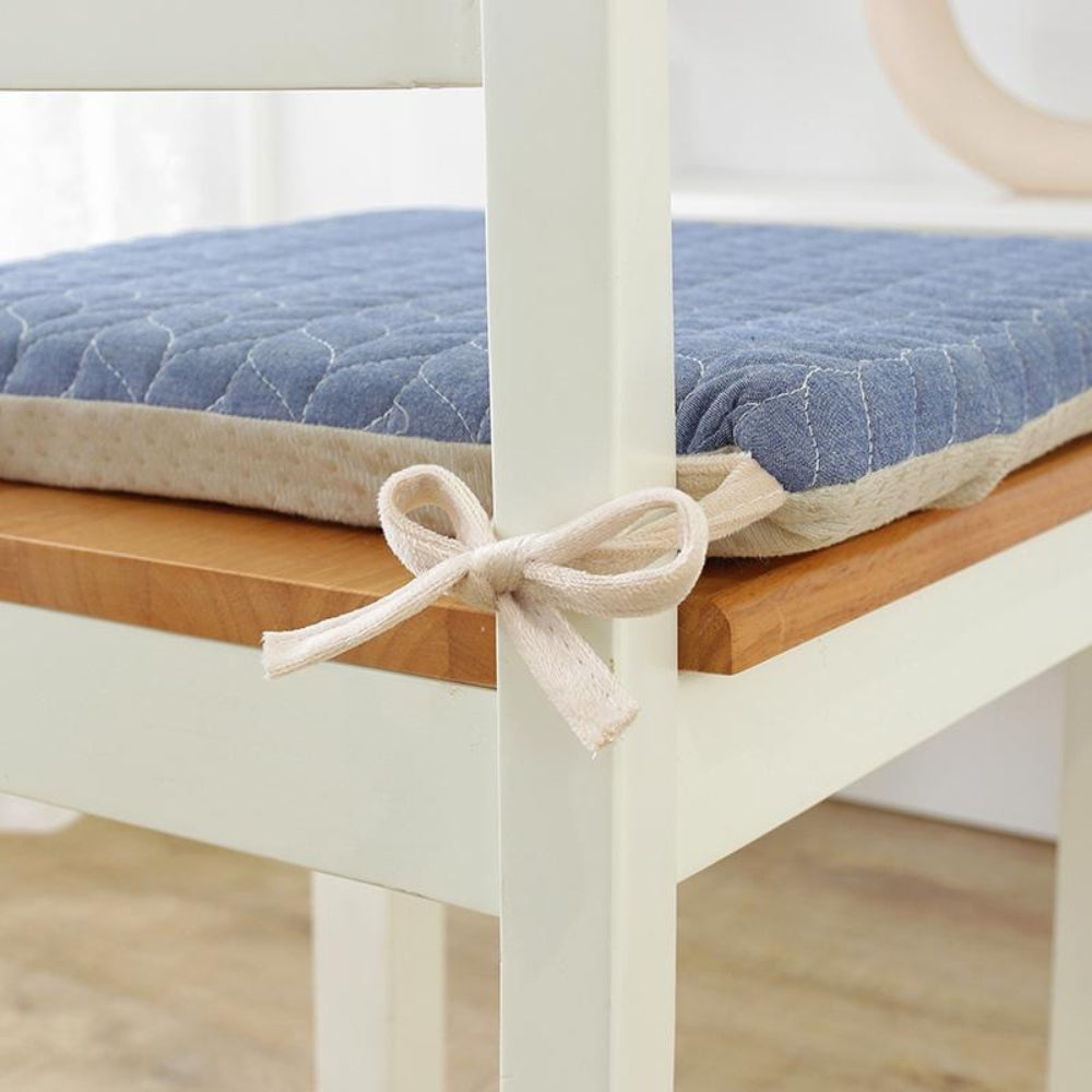 Galette de chaise matelassée d'inspiration japonaise
